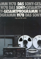 Sony A-78-Gesamtprogramm - Catalog 